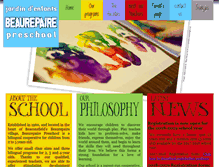 Tablet Screenshot of beaurepairepreschool.com